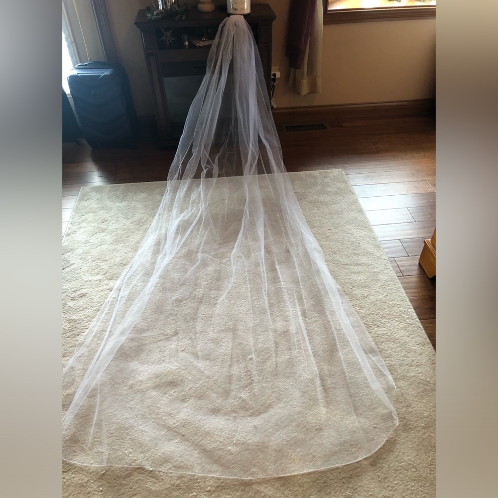 New 8 ft. long bridal veil